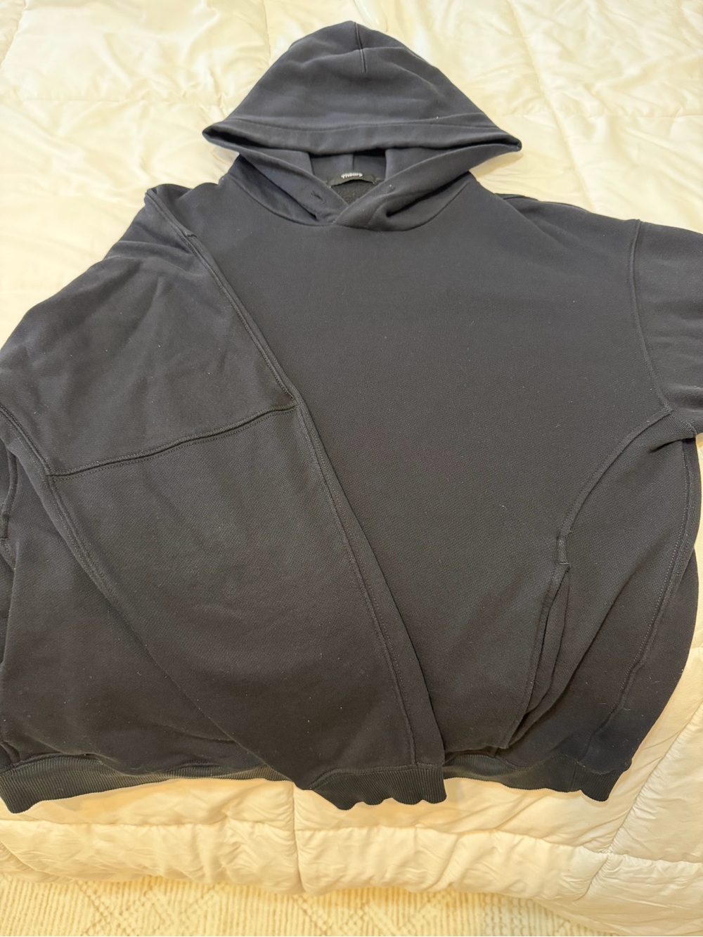 Theory Black Men's Hooded Sweatshirt